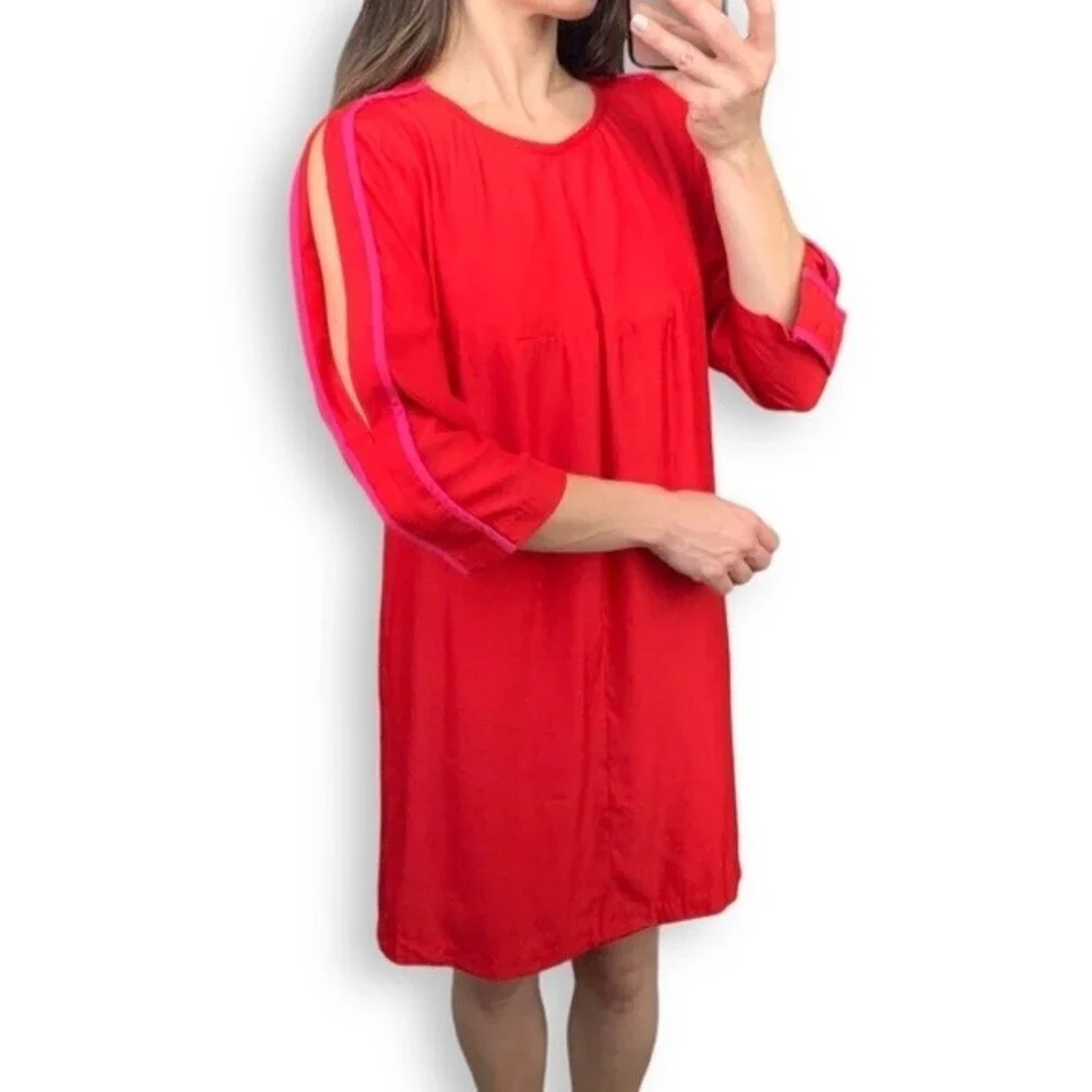 Red Shift Dress - Picture 3 of 16